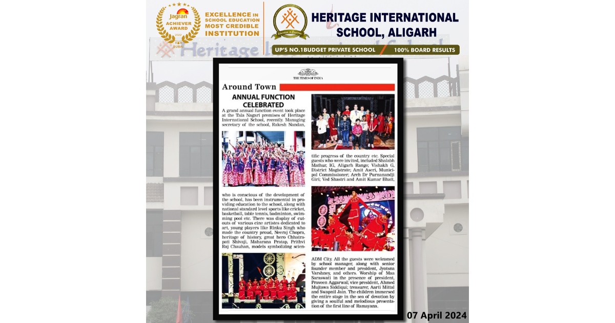 Heritage International School - ANNUAL FUNCTION CELEBRATED