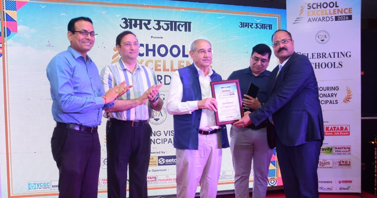 Heritage International School Honoured as Best School of Aligarh at the Amar Ujala School Excellence Awards 2026